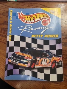 Hot Wheels Mattel Racing Petty Power Coloring Activity Book Kyle Petty Unused - Picture 1 of 5