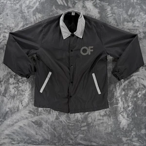 Odd Future Coach Jacket L Black Checker Logo Tyler the Creator Golf Wang OFWGKTA - Picture 1 of 13