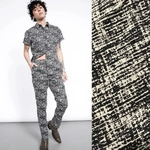 NWT WILDFANG The Essential Drawstring Pant Black White Large - Picture 1 of 7