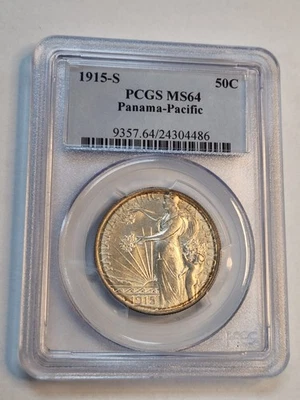 1915-S 50C Panama-Pacific Commemorative Half Dollar - PCGS MS-64 - Image 1 of 4