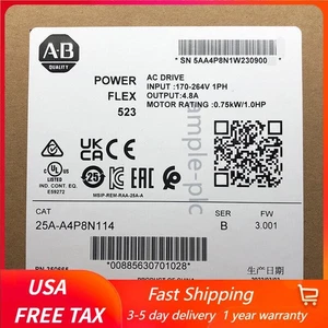 Unidad de CA PowerFlex 523 25A-A4P8N114 0,75 kW (1 CV) AB 25AA4P8N114 EE. UU. Impuestos libres - Imagen 1 de 14