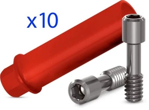 10 x Plastic Abutment hex System for Casting - Screw Included - FREE SHIPPING - Picture 1 of 1