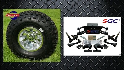 Club Car DS Golf Cart 6" A-Arm Lift Kit + 10" Wheels and 22" AT Tires 1982-2003 Foto 1 de 4