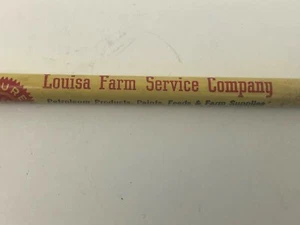 Louisa Farm Service Petroleum Pencil Farm Supplies Columbus JCT Iowa Vintage - Picture 1 of 8