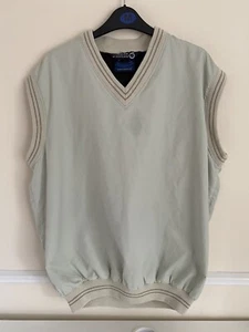 Men’s Sunderland Of Scotland Golf Vest Top Beige Size Large - Picture 1 of 7