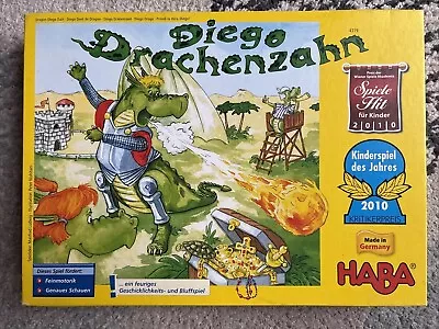 Diego Drachenzahn (2009, Game) Haba - Kinderspiel des Jahres 2010 - vollständig! - Bild 1 von 3