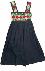 90er Higbee's besticktes Boho Empire Taille Kleid SM - Bild 1 von 6