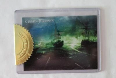 GAME OF THRONES CT1 RITTENHOUSE AUTHENTIC CASE TOPPER BLACKWATER BATTLE CARD - Image 1 of 2