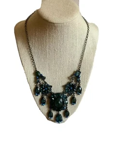 2028 Vintage Statement Crystal Glass Statement Necklace Pre-Owned - Picture 1 of 9