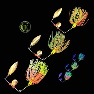 3x 15,5g Spinnerbait UV Spinner Spinnköder Runner Chatterbait Kunstköder Wobbler - Bild 1 von 1