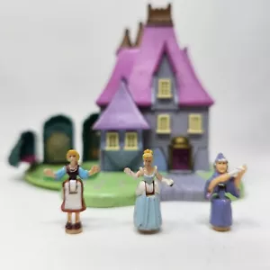 VTG 1995 Bluebird Polly Pocket Disney CINDERELLA STEPMOTHER'S HOUSE. 3 Figures - Picture 1 of 24
