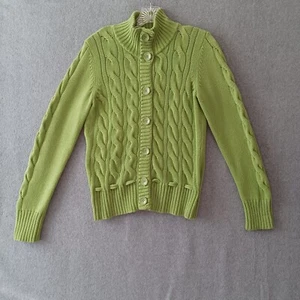 Style & Co Sweater Womens Small Green Long Sleeve Button Up Cardigan Sweater - Picture 1 of 15