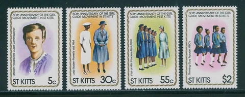 St. Kitts Scott #82-85 MNH Girl Guides 50th ANN $$ 396002 Cover