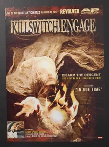 KILLSWITCH ENGAGE "Disarm the Descent" metal ~ Magazine Print/Promo Ad 2013 - Picture 1 of 1