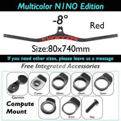 Carbon Fiber MTB Bicycle Integrated Handlebar FRASER IC SL Angle -8/17/25 Degree - Image 1 of 4