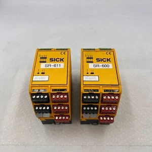 2 GENUINE SICK SR-600 SAFETY RELAY CONTROLLERS IN40-R1212B - Picture 1 of 7