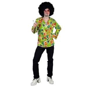 Stylisches Hippie-Hemd Herren Flower Power Shirt 60er Jahre Männer-Hemd L 52-54 - Bild 1 von 2