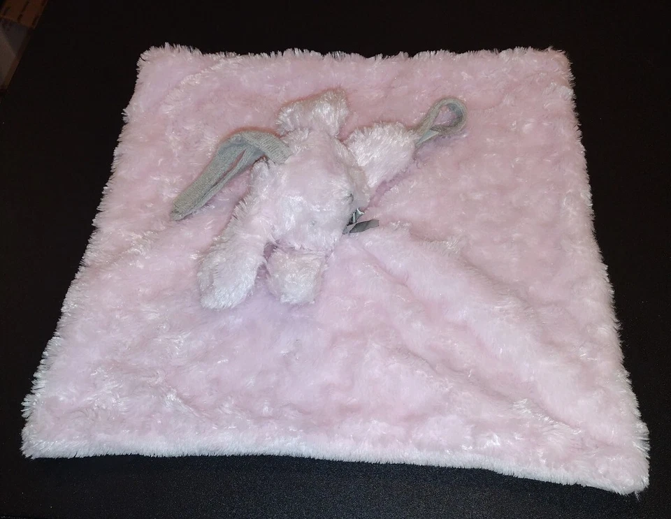 Mantas Beyond Bebé Niña Rosa Remolino Conejito Seguridad Binky Asiento de Coche Cuna ¡Encantadora! Z Foto 1 de 4