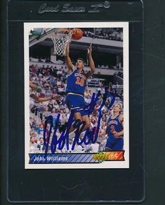 1992/93 Upper Deck #288 John Williams Cavaliers Signed Auto *A5680 - Picture 1 of 1