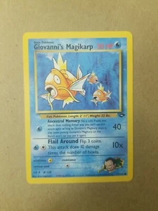 GIOVANNI'S MAGIKARP 73/132 - Desafío de gimnasio - Tarjeta de Pokémon WOTC DE COLECCIÓN - Casi nuevo - Imagen 1 de 2