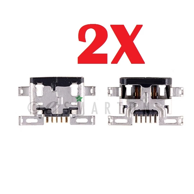 2 件微型 USB 充电器充电端口底座连接器摩托罗拉 Droid Turbo XT1254 — 第 1/1 张图片