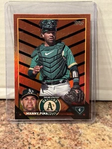2023 Topps Update Halloween Foil Manny Pina Oakland Athletics US 127 - Picture 1 of 2