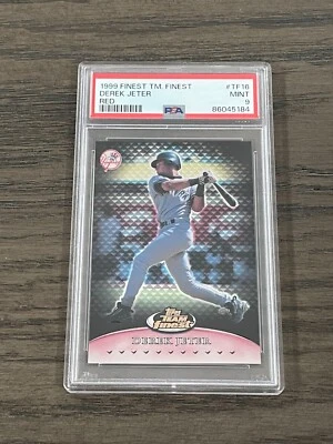 1999 Finest Team Finest Red Derek Jeter #TF16 PSA 9 New York Yankees Pop 9 - Image 1 of 2