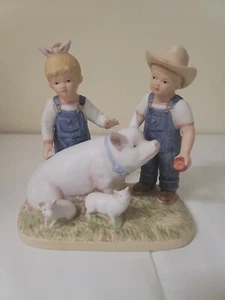Homco Denim Days PRIZE PIG 1985 #8813 Figur - Bild 1 von 5