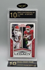 2020 Panini Contenders Draft Picks C LAMB - M BROWN #13 Rookie RC Mint LRG 10 - Bild 1 von 2