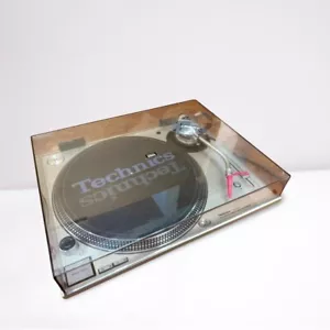 Technics SL-1200MK6 Silver with Dust Cover Direct Drive DJ Turntable System Used - Picture 1 of 6