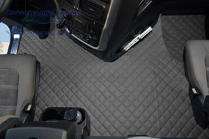 SET TAPPETI + COPRICOFANO ECOPELLE GRIGIO PER IVECO STRALIS HI-WAY AUTOMATICO - Imagen 1 de 5