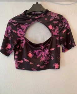 oriental dragon crop top - Picture 1 of 3