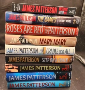 James Patterson Lot Of 8 Hardcover And 1 Paperback Books Thriller Mystery - Picture 1 of 3