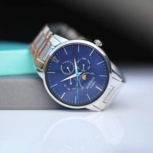 Men's Architect Apollo Blue - Modern Font Engraving - Picture 1 of 6