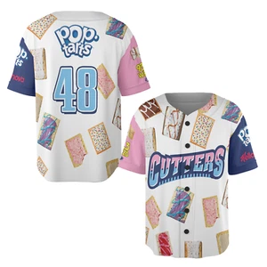 Custom Number Williamsport Crosscutters Baseball Jersey Pop Tarts Style Printed - Picture 1 of 8