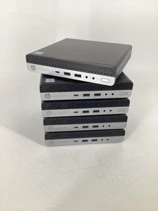 5 LOT HP Elitedesk 800 G3 Mini PC (i5-6500T, 8GB RAM, No SSD, No OS) No AC - Picture 1 of 12