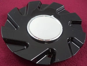Strada Wheels Gloss Black Custom Wheel Center Cap # C-STRA-2 / C-876B-2 (1) - Picture 1 of 4
