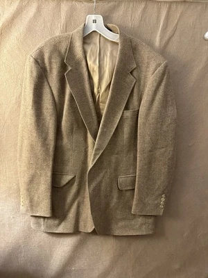 Chaqueta Blazer Vintage Lands End Tweed Tostada Foto 1 de 4