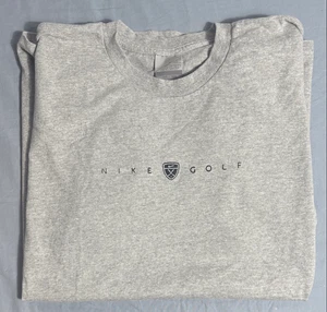 Vintage Nike Golf Center Swoosh Embroidered T-Shirt Grau Herren Gr. XXL - Bild 1 von 7