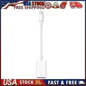 Adapter aparatu Lightning na gniazdo USB iPad Air 1 2 Mini 1 2 3 4 iPhone IOS Cam - Zdjęcie 1 z 16