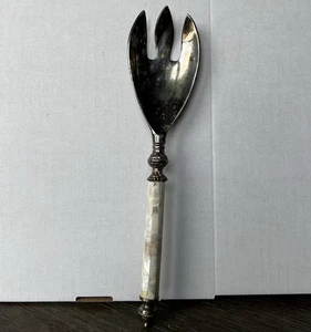 Towle Silversmiths Mother of Pearl Serving Antique Ceremonial Silverware m/spoon - Picture 1 of 5
