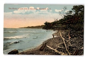 Die Ufer des Eriesees bei Barcelona, Westfield, New York, Postkarte - Bild 1 von 2