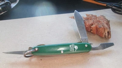 Винтажный универсальный нож CAMILLUS USA Ducks Unlimited GREENWING Camp Scout - Изображение 1 из 4