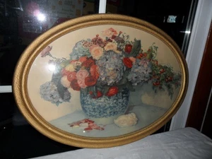 uraltes Gemälde Aquarell signiert hinter Glas/ ungereinigt /unbeschädigt - Bild 1 von 5