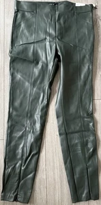 Zara Gr. L Grün Kunstlederhose Neu L28" - Bild 1 von 7