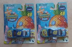 2 Jimmie Johnson SpongeBob SquarePants 1:64 NASCAR Diecast Lowe's Team C1 - Picture 1 of 2