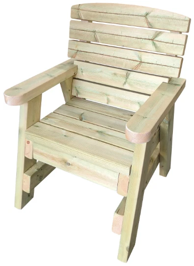 MG TIMBER PRODUCTS Heavy duty Wooden Garden Chair