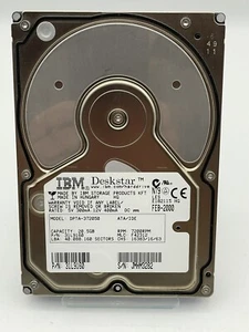 Disque dur IBM Deskstar DPTA-372050 20,5 Go ATA/IDE 3,5 POUCES 31 L9160 7 200 TR/MIN - Photo 1/3