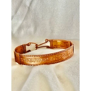 Handmade Wire Wrapped Bracelet No Beads - Picture 1 of 6