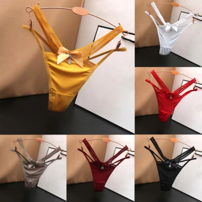 Frauen Sexy G-String Unterwäsche Spitze Höschen Dessous Tanga Niedrige / - Bild 1 von 4